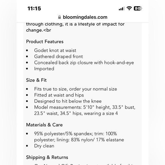 Cinq a sept vallory skirt- super flattering. - Picture 7 of 7